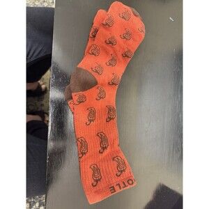 New Pair Of Chipotle Socks Orange Unisex One Size